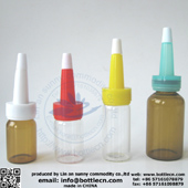 13mm 20mm glass bottle vial with drop tip cap